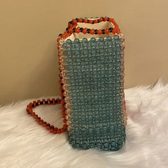 NWT Cynthia RowleyRare Watermelon Acrylic Beaded Tote Shoulder Bag 🍉